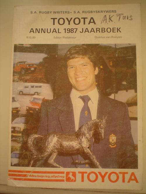 Rugby jaarboe 1987 annual