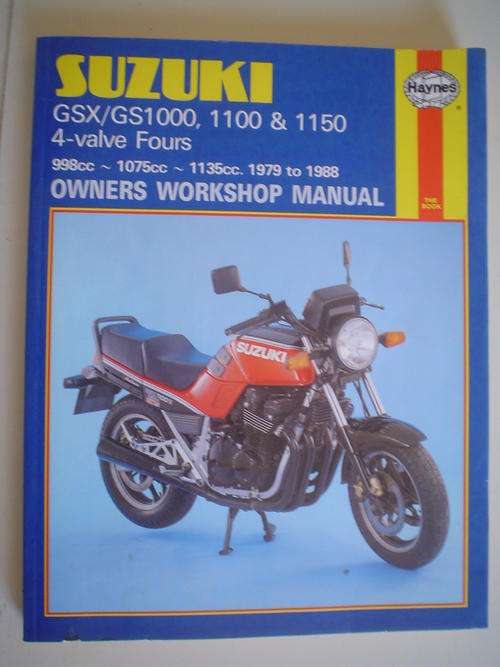 Suzuki Manual 1979 to 1988 owners workshop