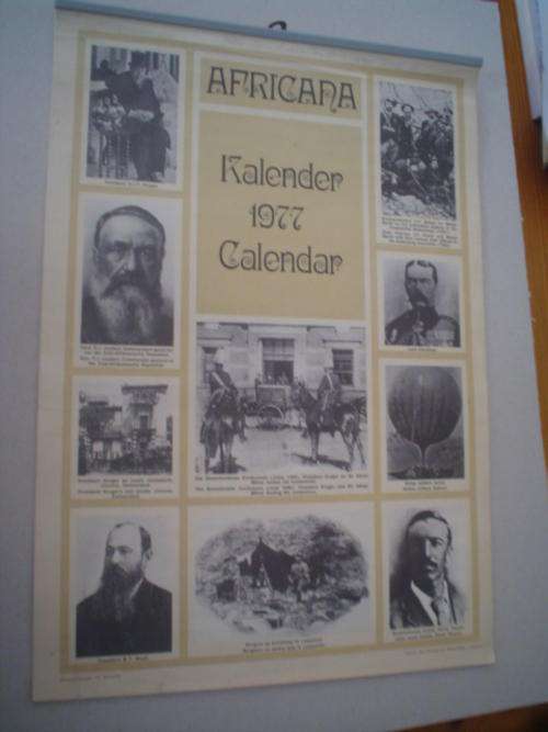 Africana 1977 Boer War Calendar in good condition