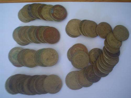 One lot of half cent coins - 1961 to 1964 - 70 coins