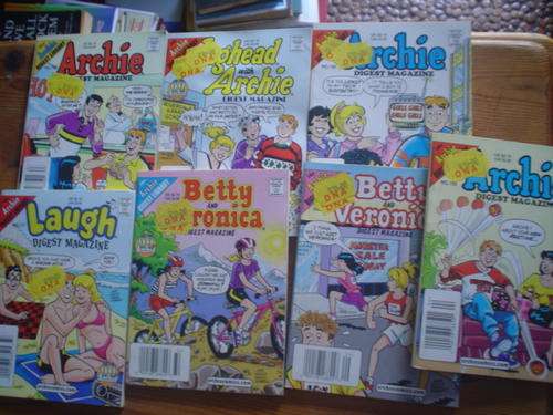 7 Archie Digest Magazines