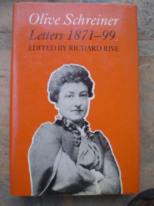 Olive Schreiner Letters 1871-99 - Rive