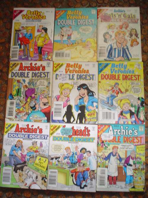 9 x Archie Double Digest books