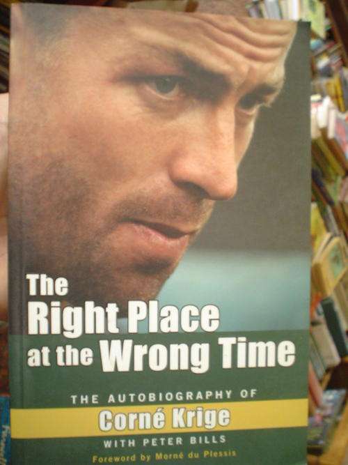 SIGNED: Right place at the wrong time - Krige
