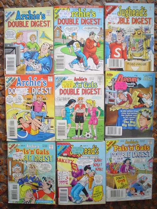 9 x Archie Double Digest comics