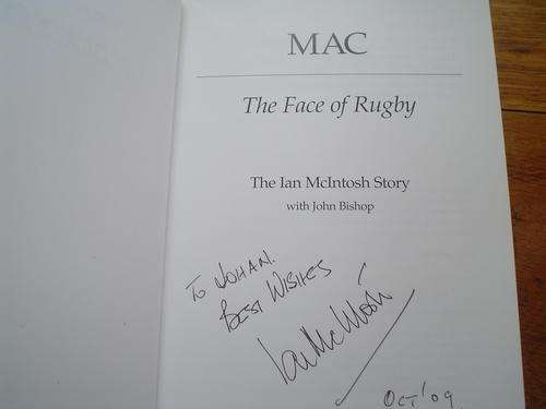SIGNED McIntosh - Mac the face of rugby