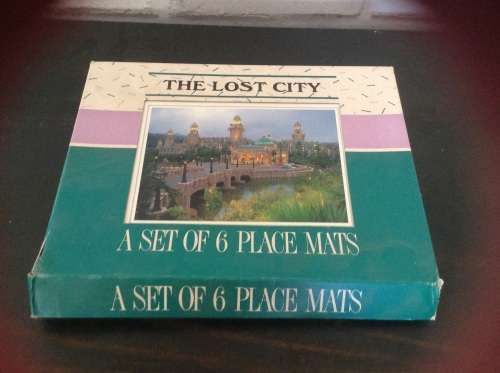 Set of 6 sun city lost city placemats