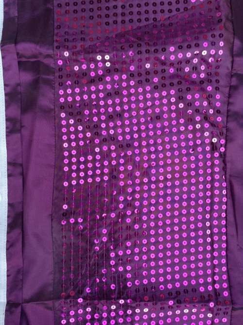 Stunning purple sequin tapped curtain
