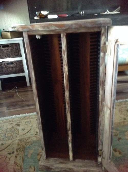 Shabby chic double sided cd holder
