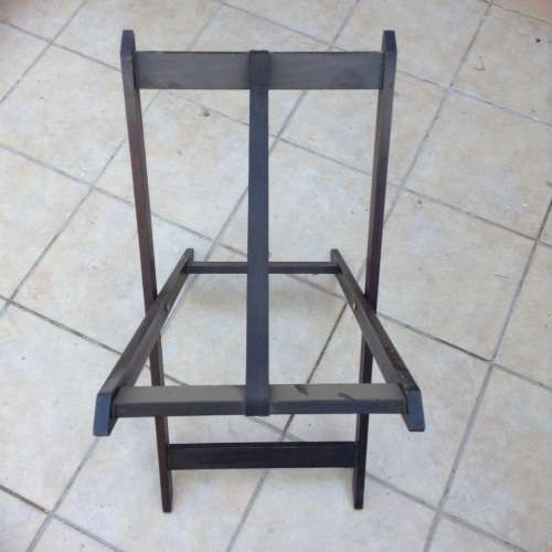 Stunning dark wood side table or tray