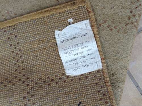 Gabbeh sholly Persian runner in creams