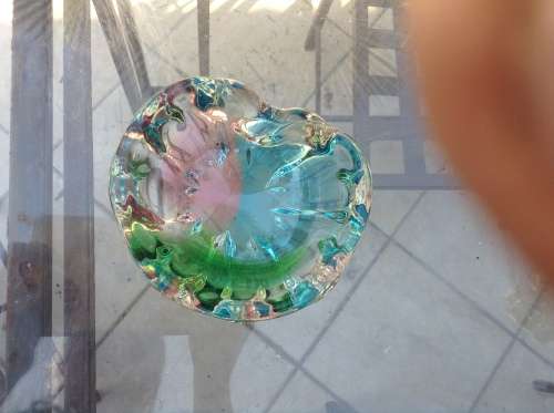 Stunning colorful muruno ashtray