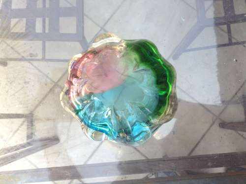 Stunning colorful muruno ashtray