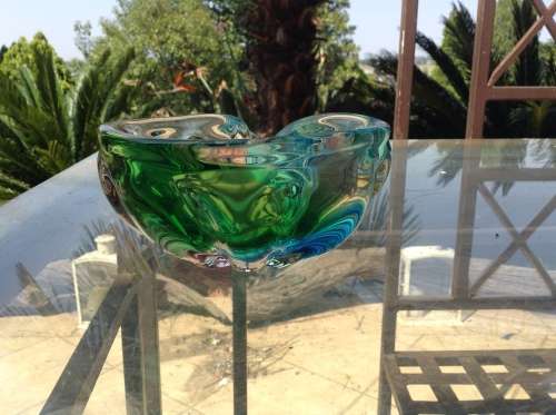 Stunning colorful muruno ashtray