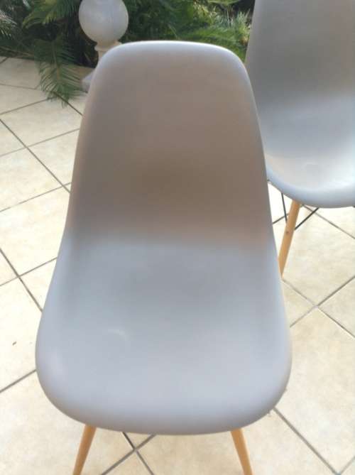 Funky  legs retro grey chair