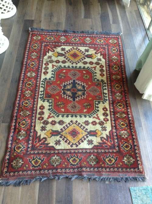 Stunning kazak in orange and reds persian