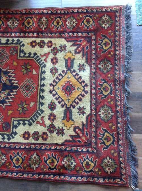 Stunning kazak in orange and reds persian
