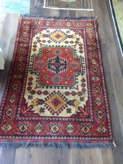 Stunning kazak in orange and reds persian