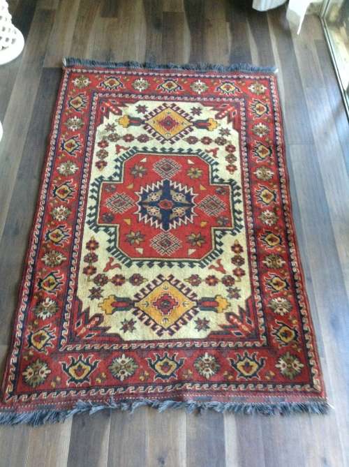 Stunning kazak in orange and reds persian