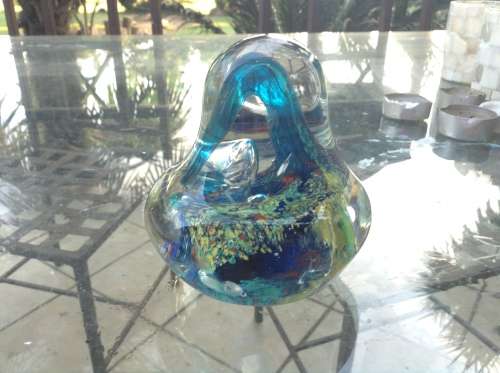stunning big tear drop shape paper weight
