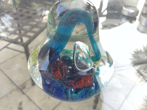 stunning big tear drop shape paper weight