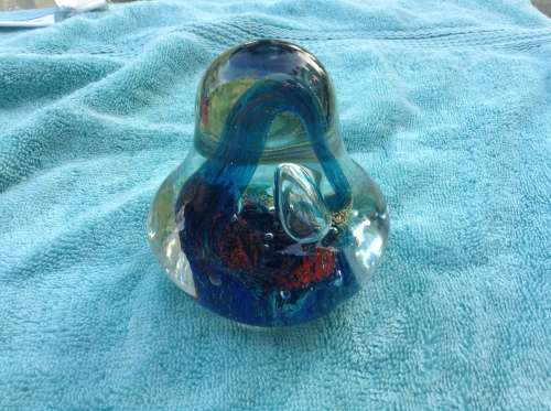stunning big tear drop shape paper weight