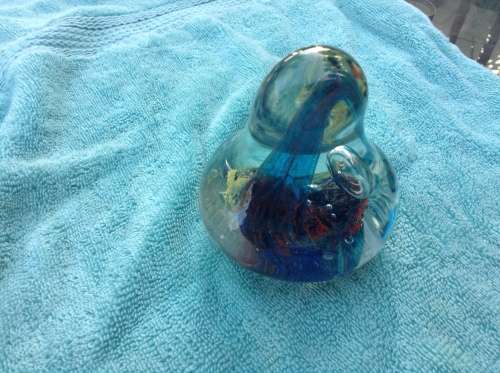 stunning big tear drop shape paper weight