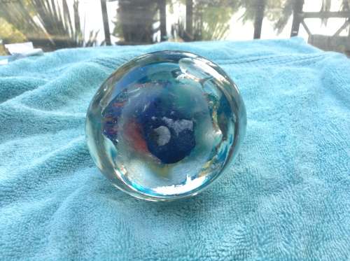stunning big tear drop shape paper weight