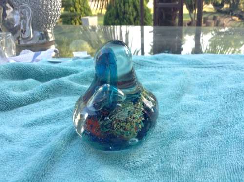 stunning big tear drop shape paper weight