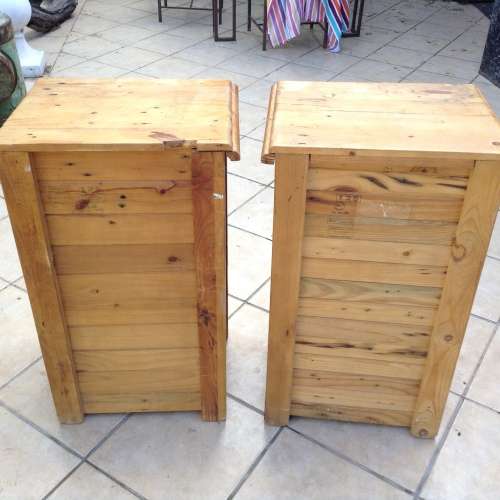 Stunning wood side tables set