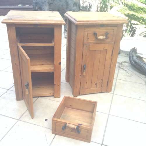 Stunning wood side tables set
