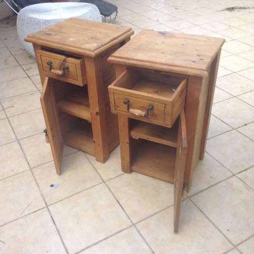 Stunning wood side tables set
