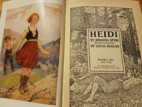 Heidi by Johanna Spyri 1925 New York Print