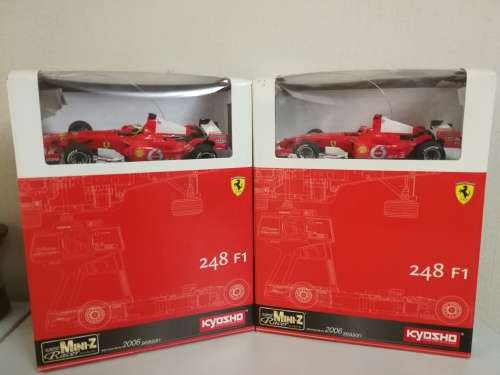 Set of High Spec RC Remote Control Kyosho Mini-Z Racer Ferrari F1 248