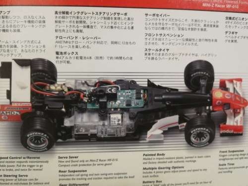 Set of High Spec RC Remote Control Kyosho Mini-Z Racer Ferrari F1 248