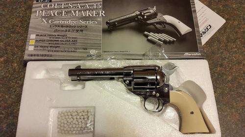 Colt Peacemaker Marushin SAA .45 Super Chrome Silver