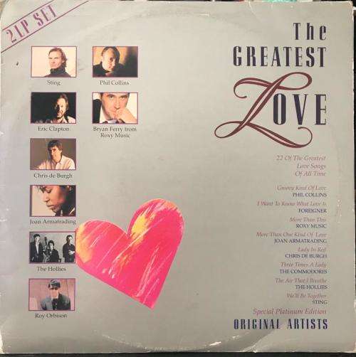 THE GREATEST LOVE 2 LP SET ~ Various Original Artists (1990) LP - SA Press Trutone