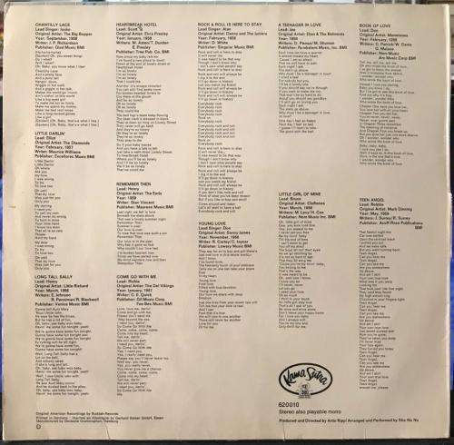 SHA NA NA - Rock & Roll Is Here To Stay! (1969) LP - Germany Press Vinyl NM
