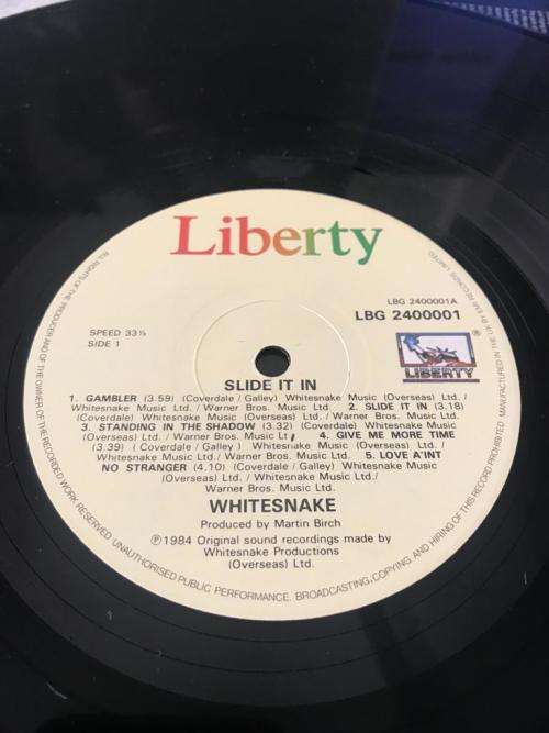 WHITESNAKE - Slide It In (1984) LP UK LIBERTY RECORDS NM/NM