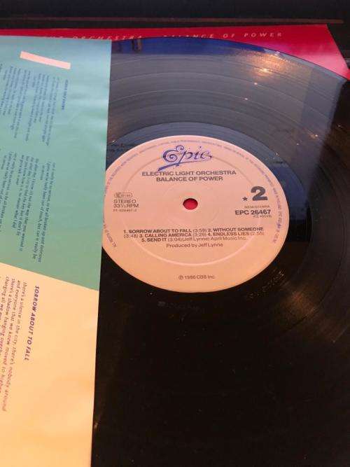 ELO ELECTRIC LIGHT ORCHESTRA ~ BALANCE OF POWER (1986) LP - UK PRESS EX+