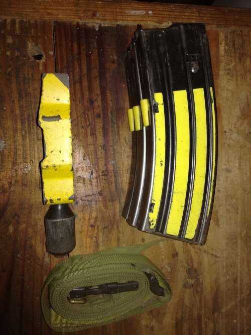 SA 80 blank magazines (3) with Blank firing attachement and sling