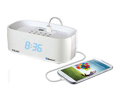 TEAC Q7 Bluetooth,Dual USB Charging Clock Radio