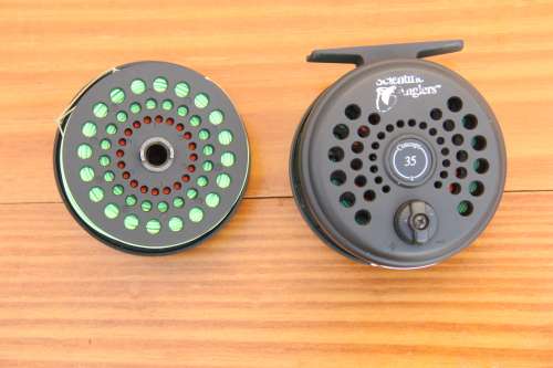 SCIENTIFIC ANGLERS CONCEPT 35 FLY FISHING REEL AND SPARE SPOOL
