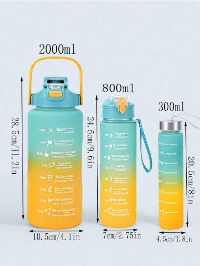 Sports Water Bottle x 3