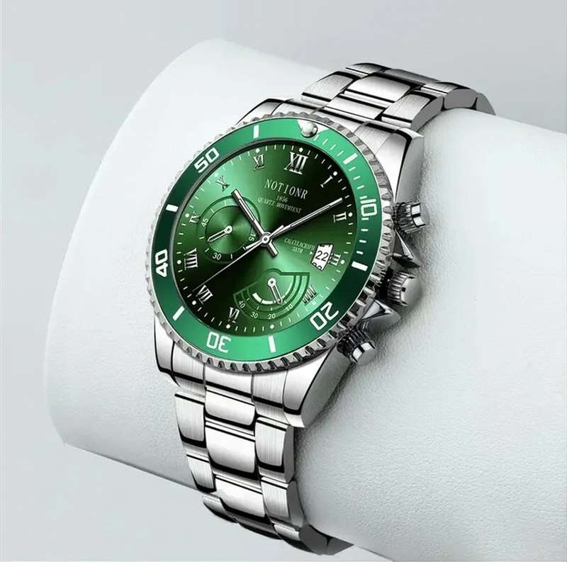 Wristwatch Men`s Watch Waterproof Quartz Men`s Watch Luxury Watches Stainless Steel