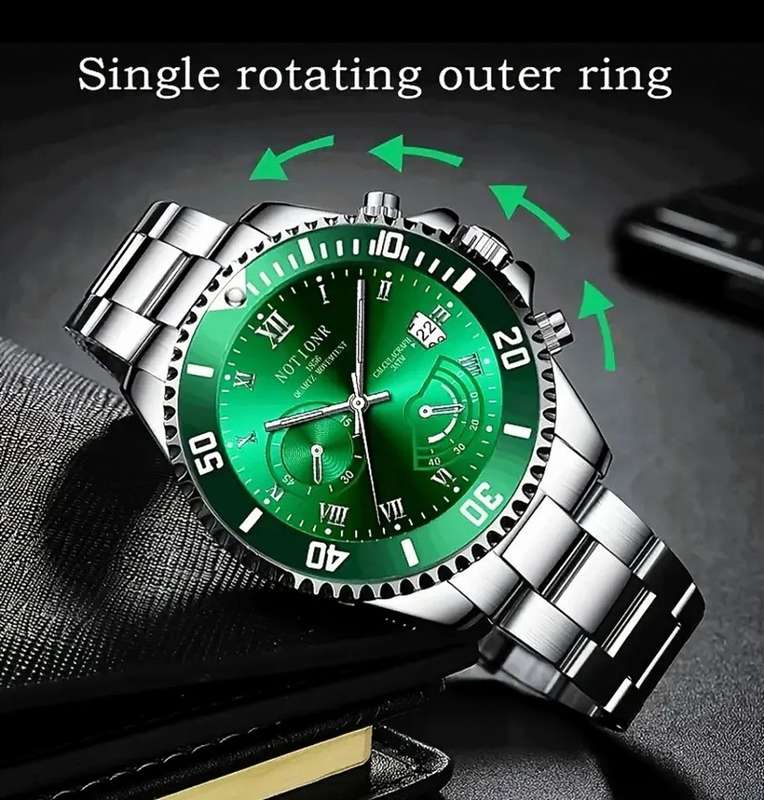 Wristwatch Men`s Watch Waterproof Quartz Men`s Watch Luxury Watches Stainless Steel