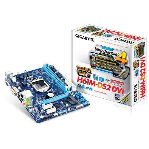 Gigabyte H61M-DS2 Intel H61-B3 Chipset Micro-ATX Motherboard