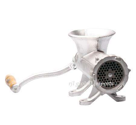 Heavy Durable Sturdy Silver Cast Iron Meat Mincer - No 22