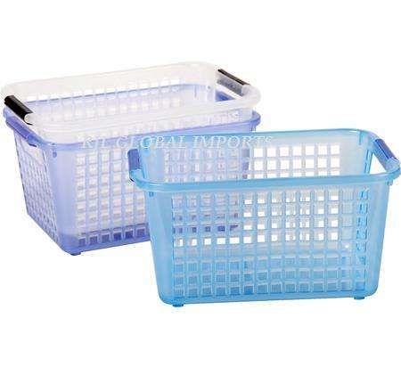 3 X BASKETS  PL MULTI-PURPOSE 24x17x12cm