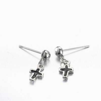 Little Girls - Hanging Cross  Earring - per pair